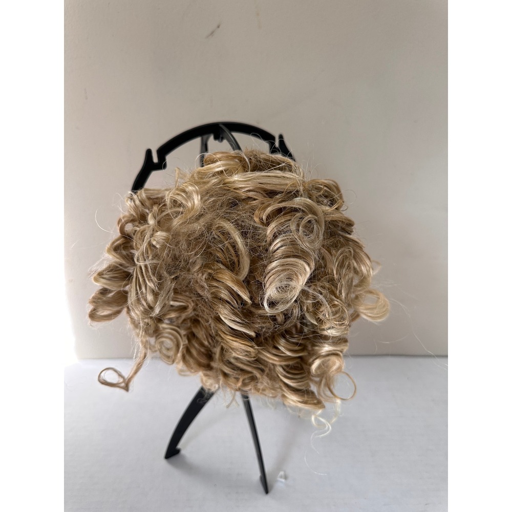 Forever Young Curly Blonde Hairpiece Drawstring Ringlet Bun Extension Updo